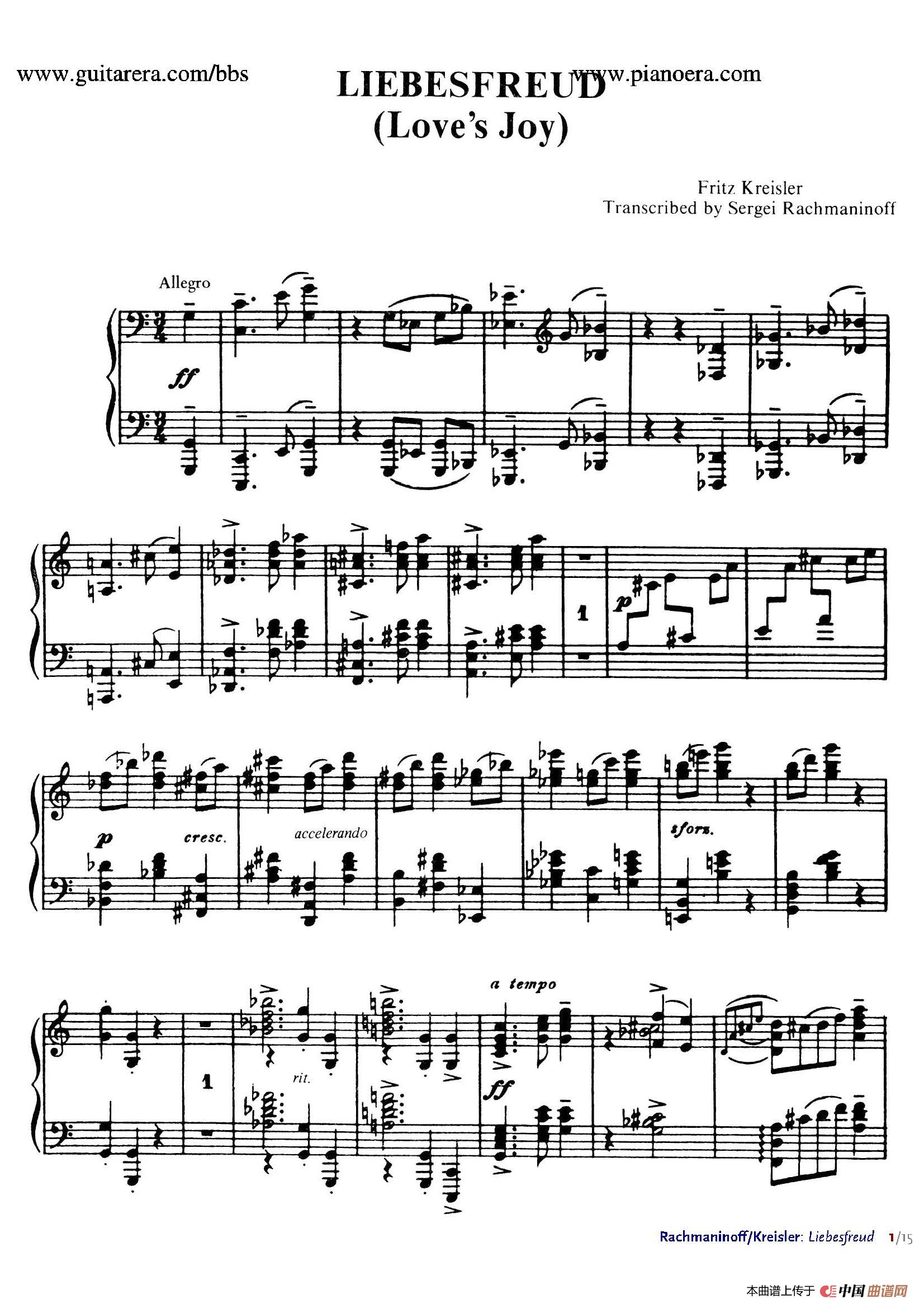 Liebesfreud（爱的喜悦）（钢琴独奏版）(1)：001.jpg