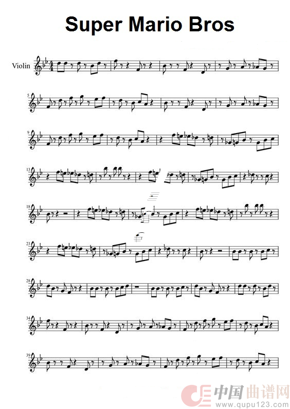 Super Mario Bros--Violin（超级马里奥兄弟）(1)：super-mario-bros-violin1.png