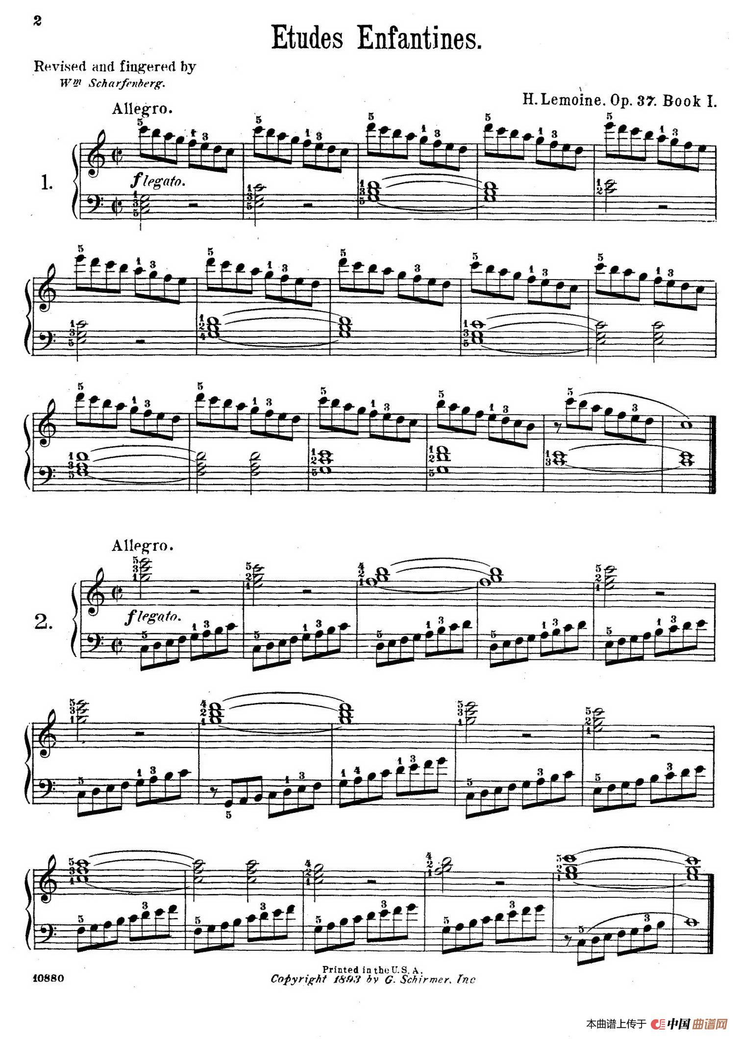 Etudes Enfantines Op.37（儿童钢琴练习曲 第1——6首）(1)：001.jpg