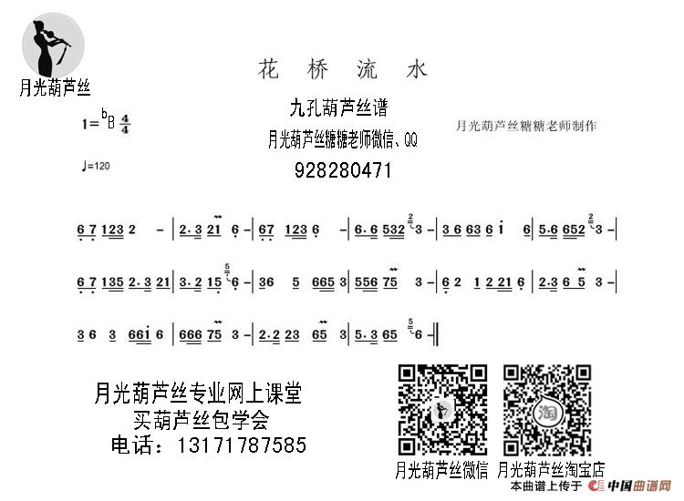 花桥流水：花桥流水九孔葫芦丝.jpg