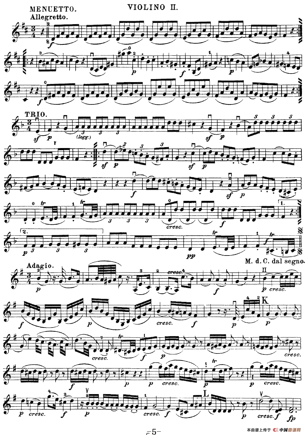 Mozart《Quartet No.20 in D Major,K.499》（Violin 2分谱）(1)：Mozart《Quartet No.20 in D Major,K.499》(Violin 2分谱)_04.png