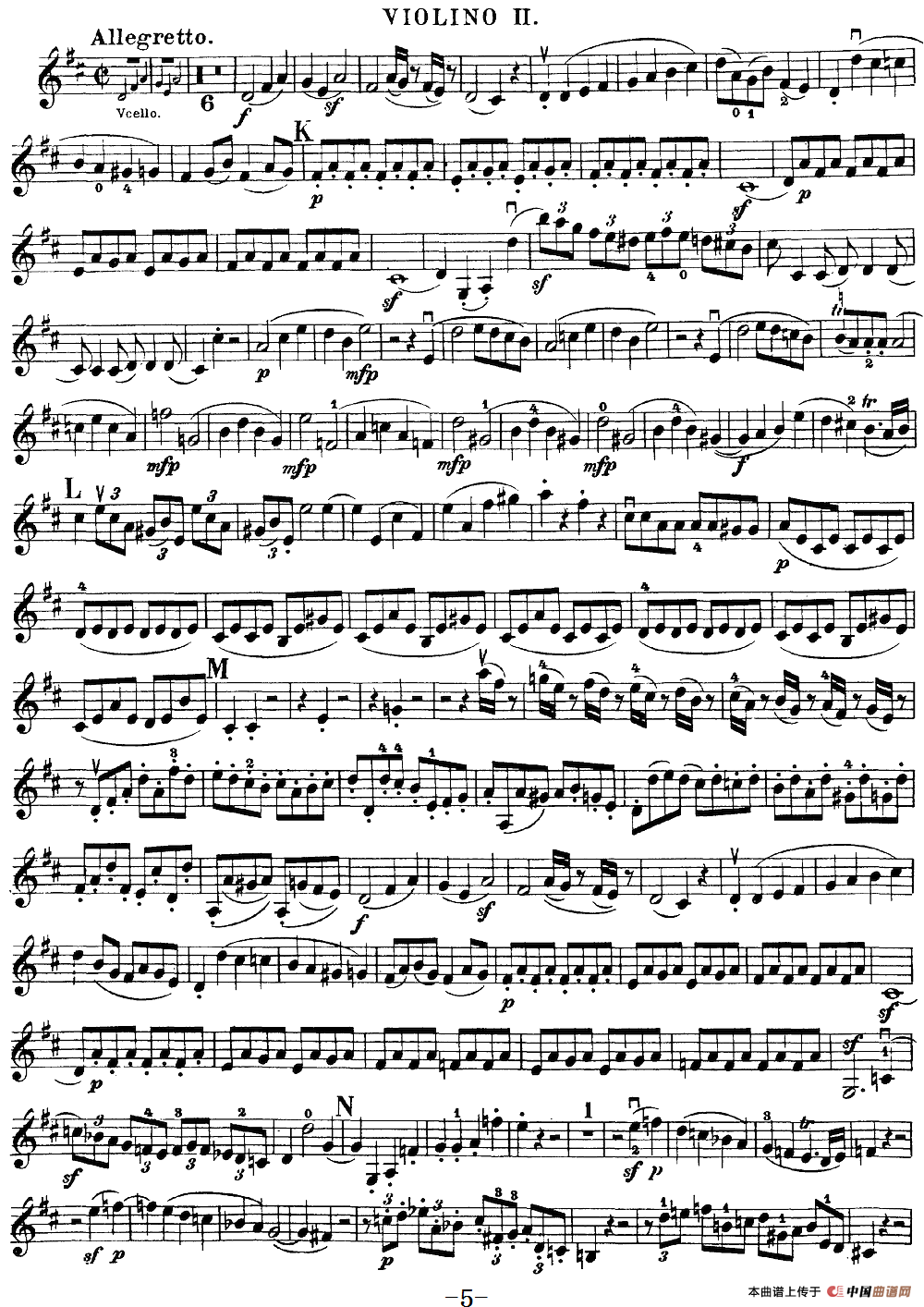 Mozart《Quartet No.21 in D Major,K.575》（Violin 2分谱）(1)：Mozart《Quartet No.21 in D Major,K.575》(Violin 2分谱)_04.png