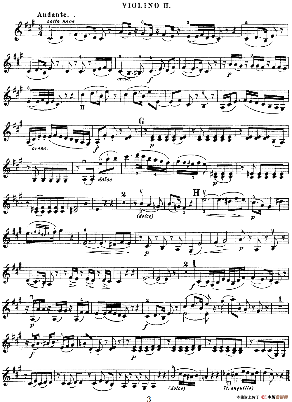 Mozart《Quartet No.21 in D Major,K.575》（Violin 2分谱）(1)：Mozart《Quartet No.21 in D Major,K.575》(Violin 2分谱)_02.png