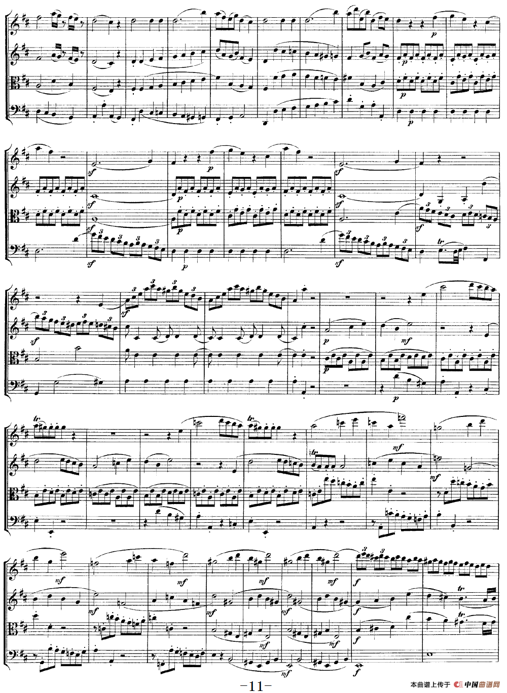 Mozart《Quartet No.21 in D Major,K.575》（总谱）(1)：Mozart《Quartet No.21 in D Major,K.575》(总谱)_10.png