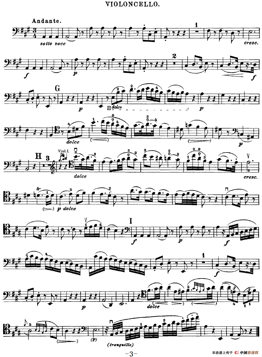 Mozart《Quartet No.21 in D Major,K.575》（Cello分谱）(1)：Mozart《Quartet No.21 in D Major,K.575》(Cello分谱)_02.png