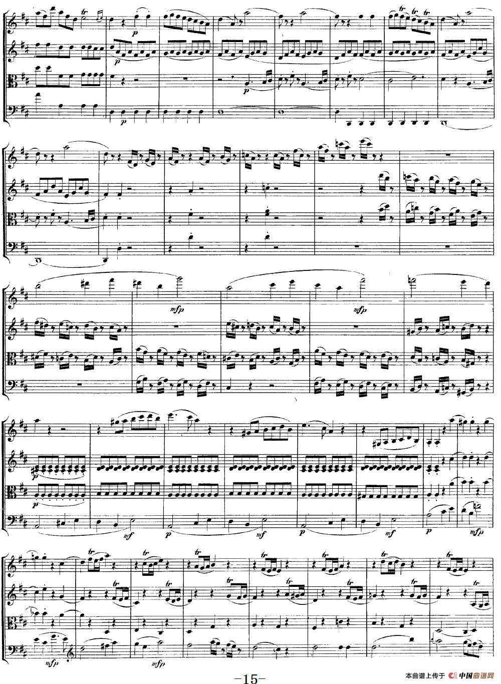 Mozart《Quartet No.21 in D Major,K.575》（总谱）(1)：Mozart《Quartet No.21 in D Major,K.575》(总谱)_14.png