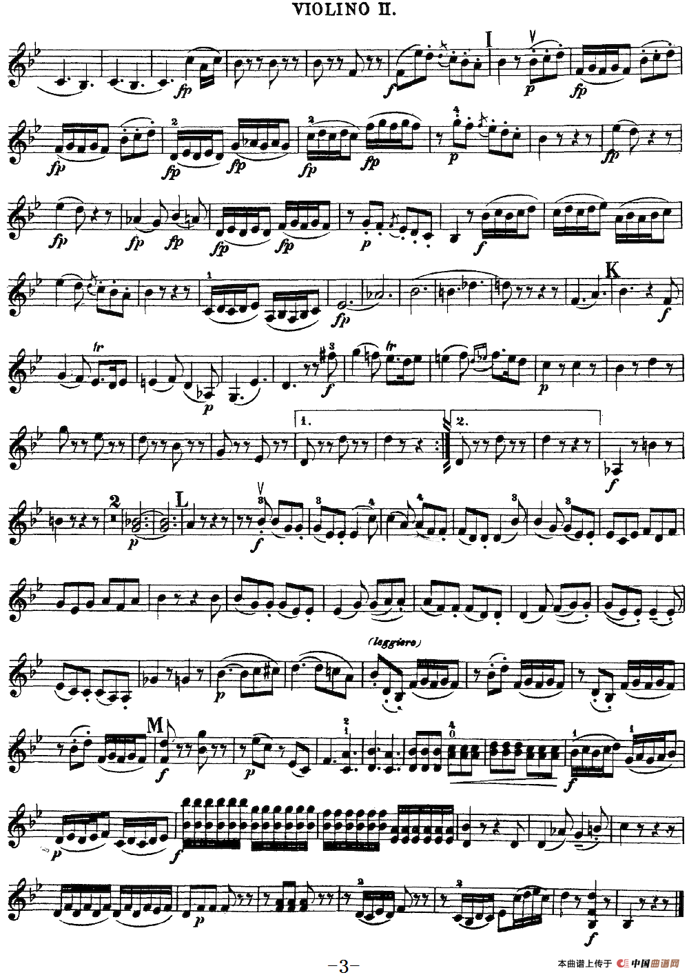 Mozart《Quartet No.17 in Bb Major,K.458》（Violin 2分谱）(1)：Mozart《Quartet No.17 in Bb Major,K.458》(Violin 2分谱)_02.png