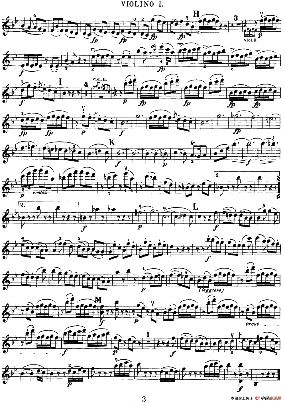 Mozart《Quartet No.17 in Bb Major,K.458》（Violin 1分谱）(1)：Mozart《Quartet No.17 in Bb Major,K.458》(Violin 1分谱)_02.png