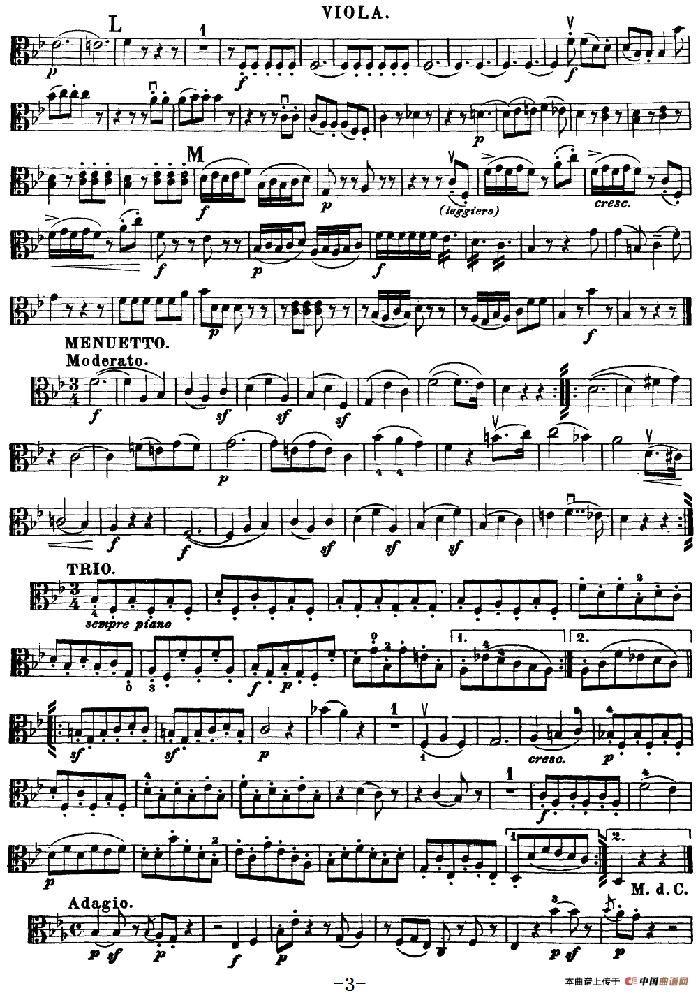 Mozart《Quartet No.17 in Bb Major,K.458》（Viola分谱）(1)：Mozart《Quartet No.17 in Bb Major,K.458》(Viola分谱)_02.png