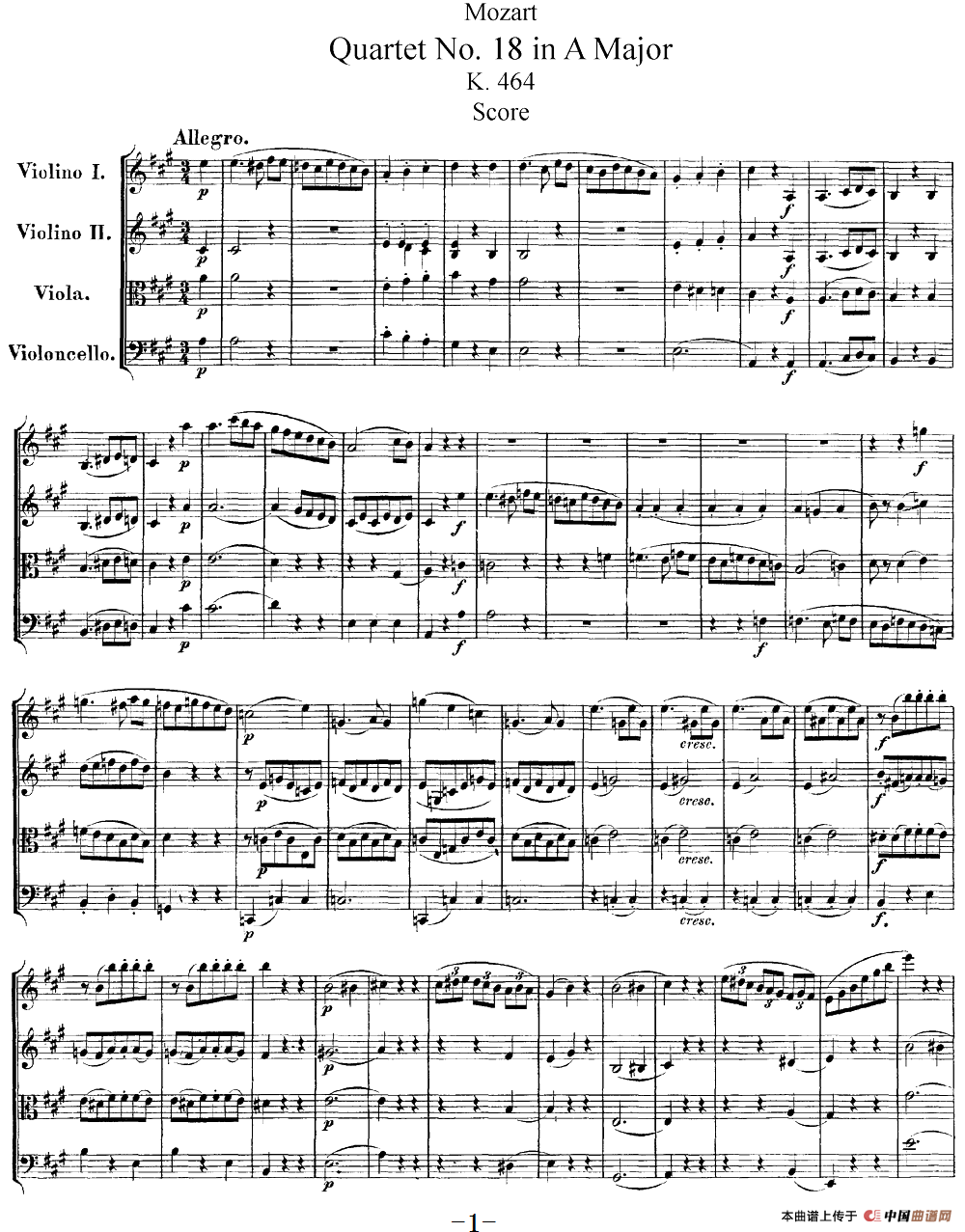 Mozart《Quartet No.18 in A Major,K.464》（总谱）(1)：Mozart《Quartet No.18 in A Major,K.464》(总谱)_00.png