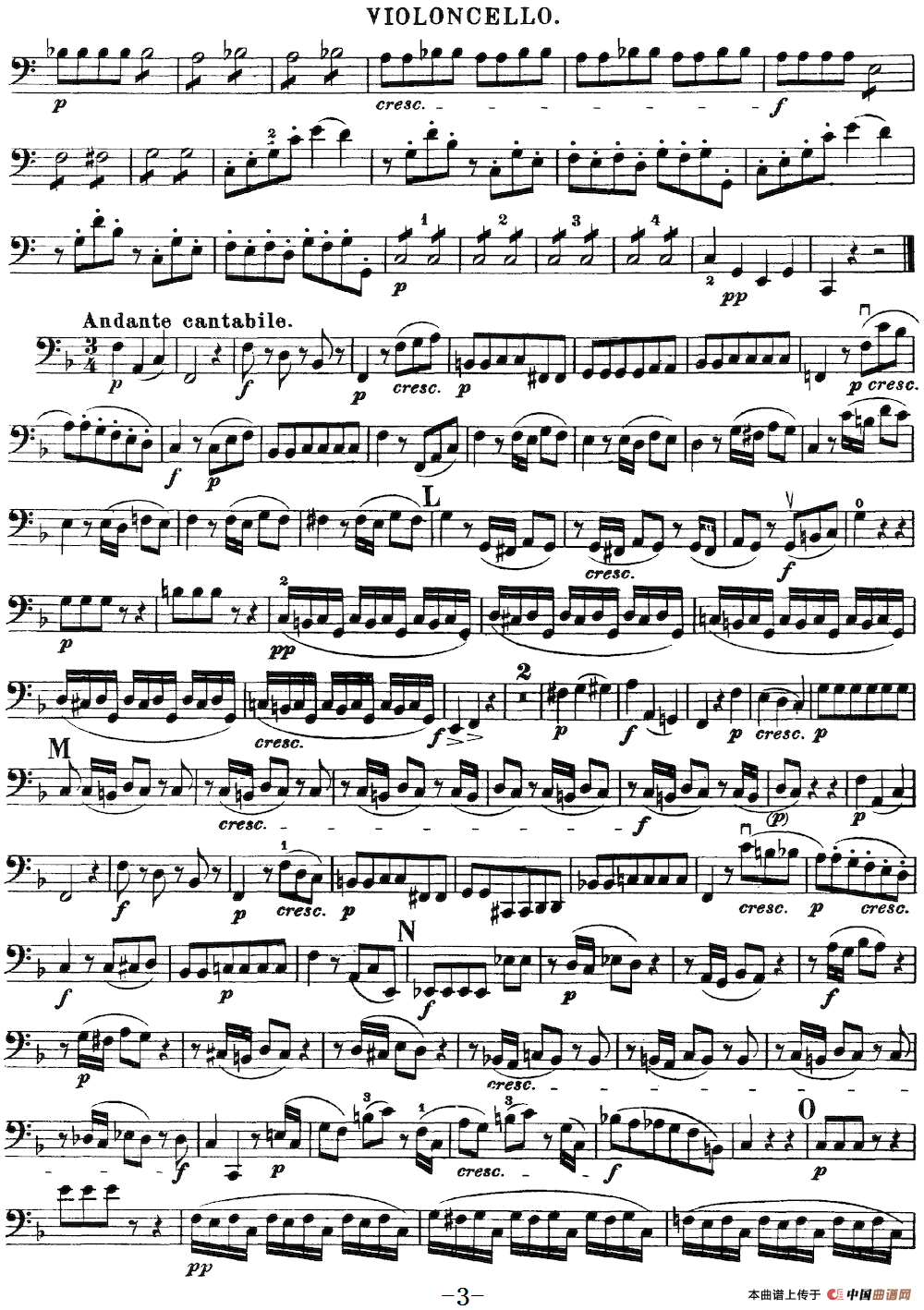 Mozart《Quartet No.19 in C Major,K.465》（Cello分谱）(1)：Mozart《Quartet No.19 in C Major,K.465》(Cello分谱)_02.png