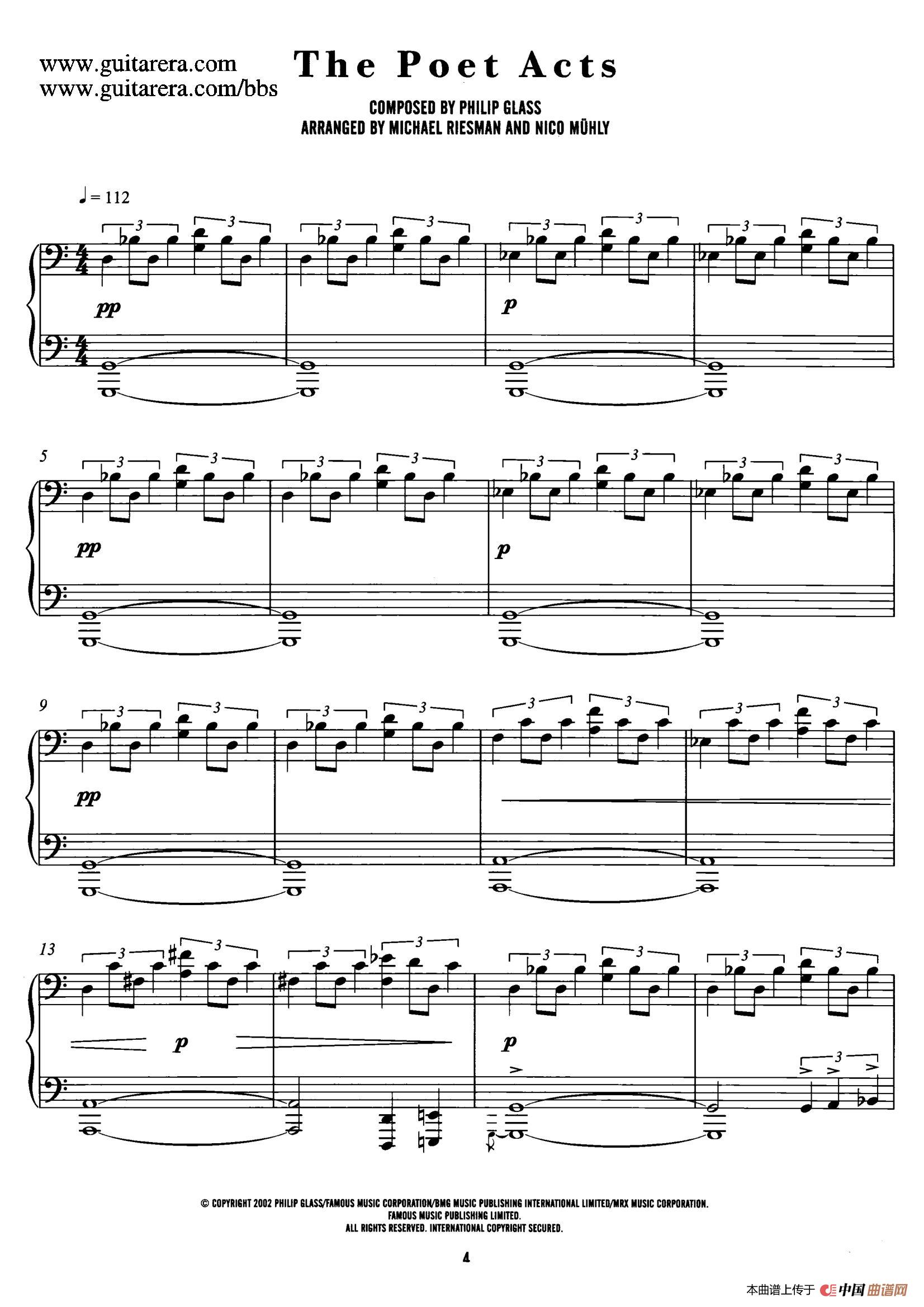 电影《时时刻刻》配乐 1. 诗意的画面 The Poet Acts (1)：001.jpg