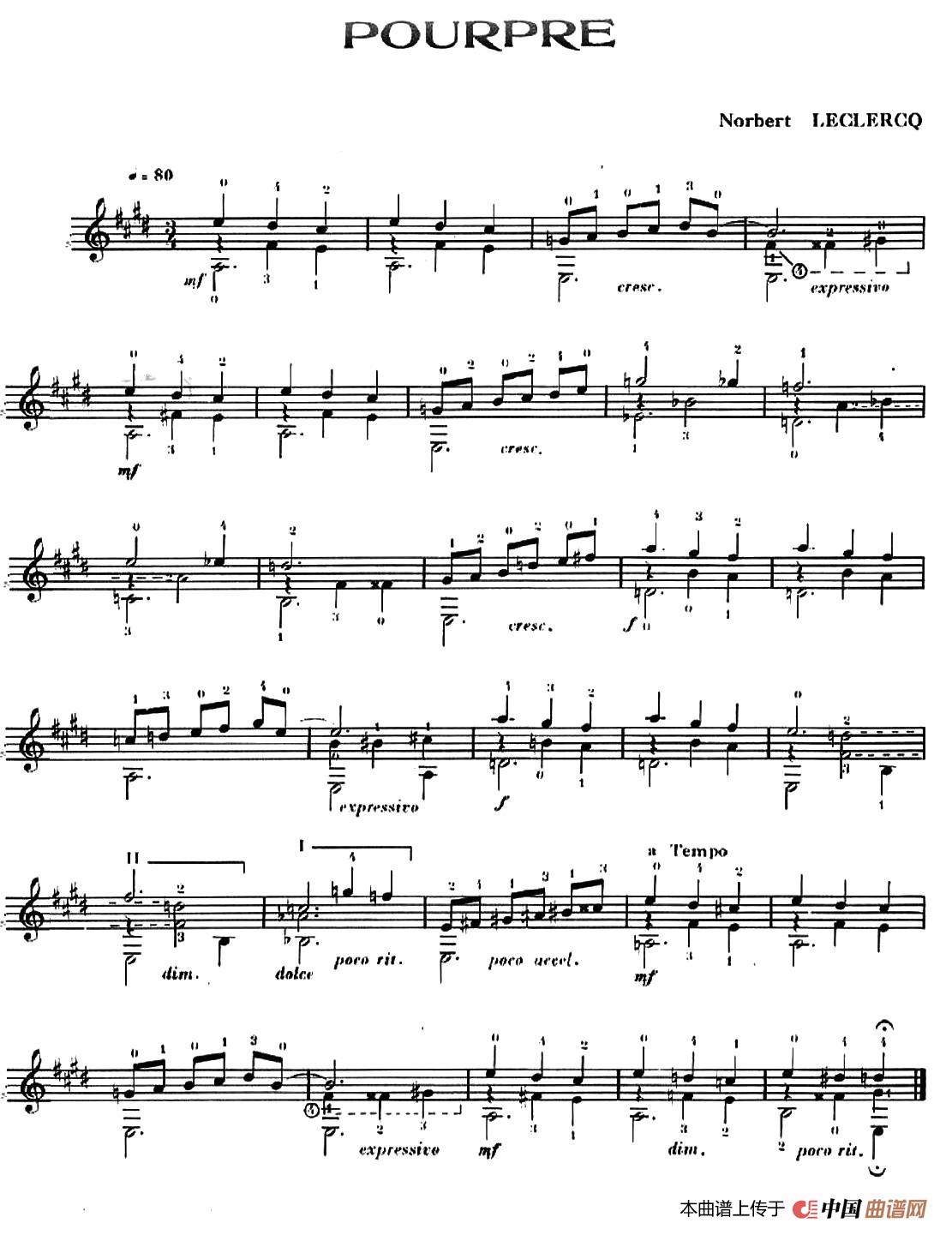 Six Couleurs-2（古典吉他）：002.jpg