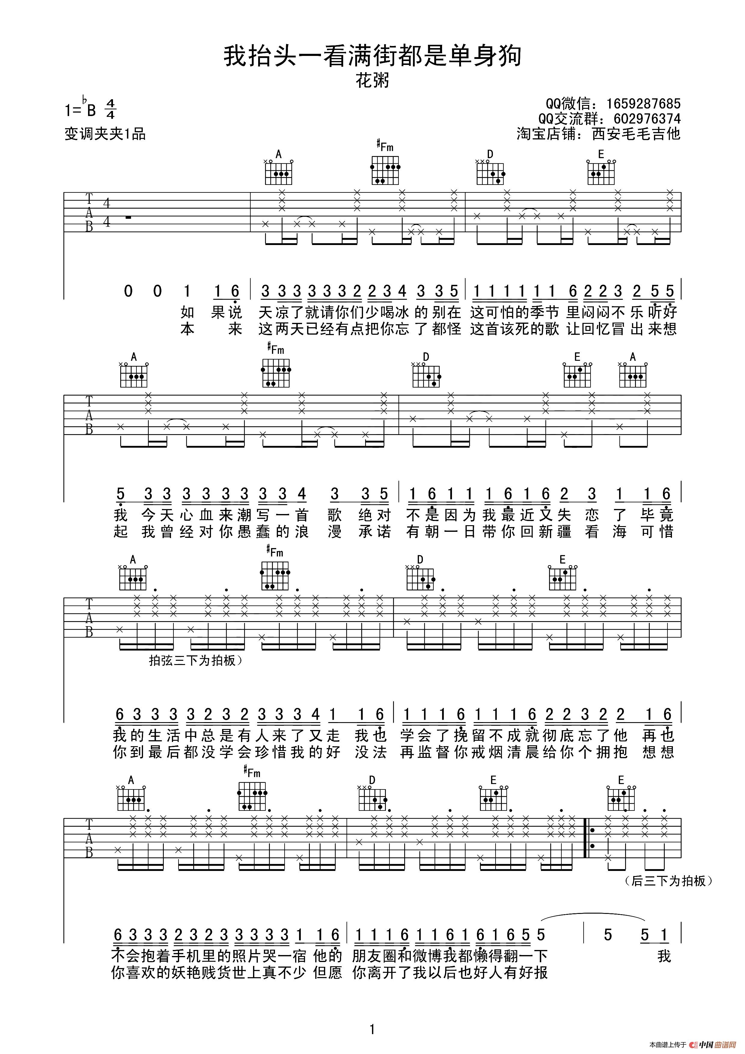 我抬头一看满街都是单身狗（西安毛毛吉他编配版）：11.jpg