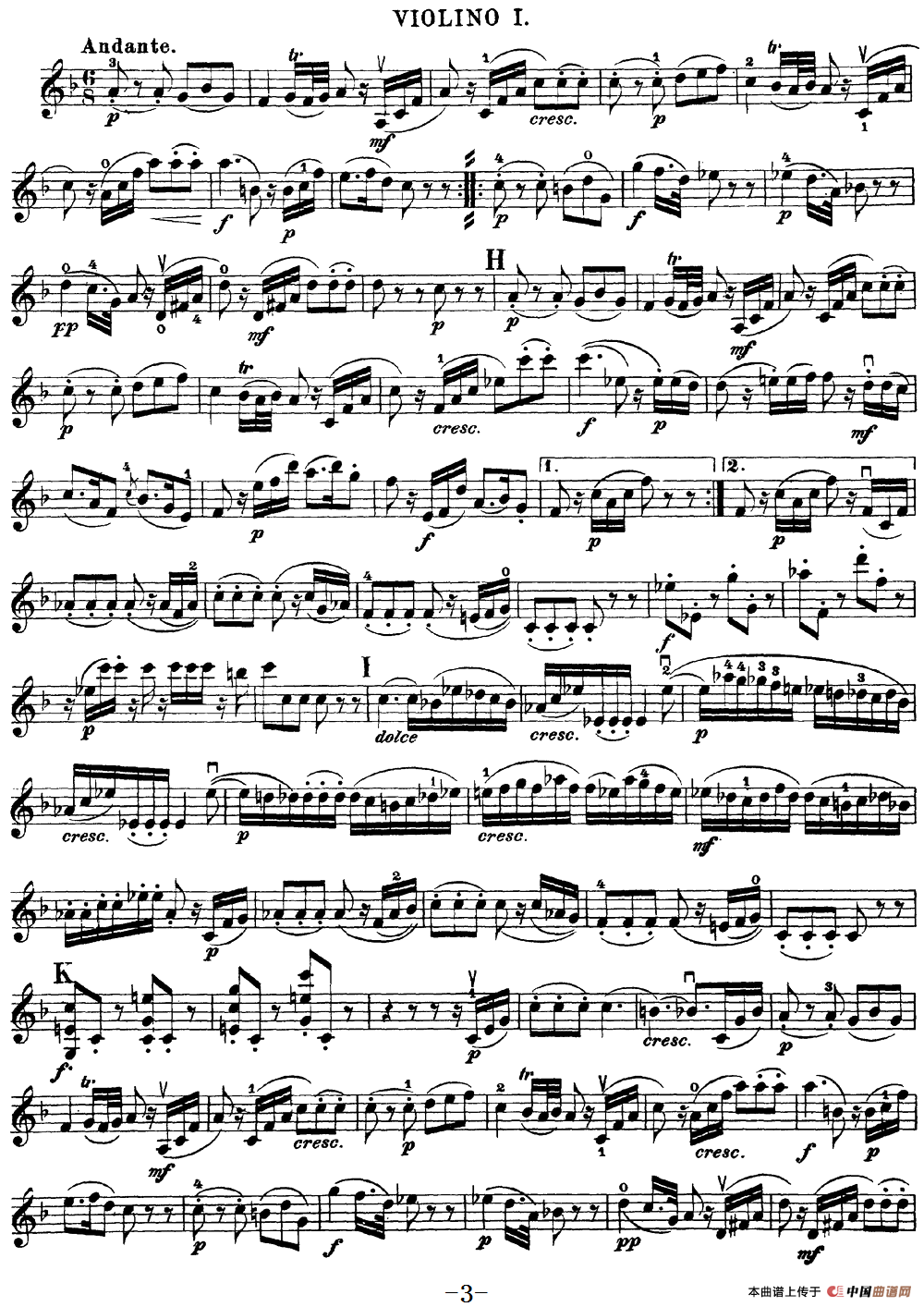 Mozart《Quartet No.15 in D Minor,K.421》（Violin 1分谱）(1)：Mozart《Quartet No.15 in D Minor,K.421》(Violin 1分谱)_02.png