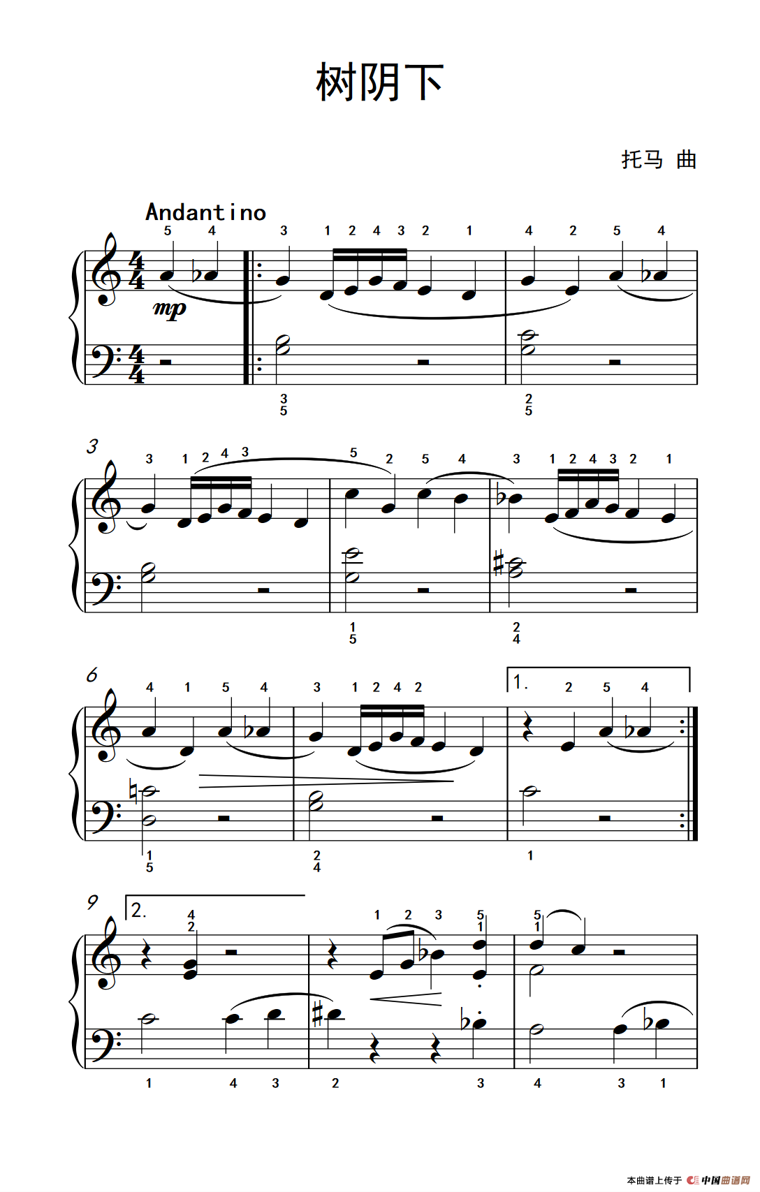 树阴下（约翰·汤普森 成人钢琴教程 第一册）(1)：234_90_1.png