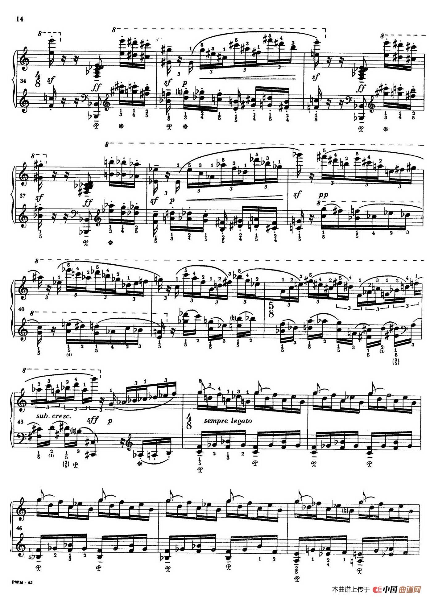 Two Studies（2首练习曲 2. 不过分的快板）(1)：011.jpg