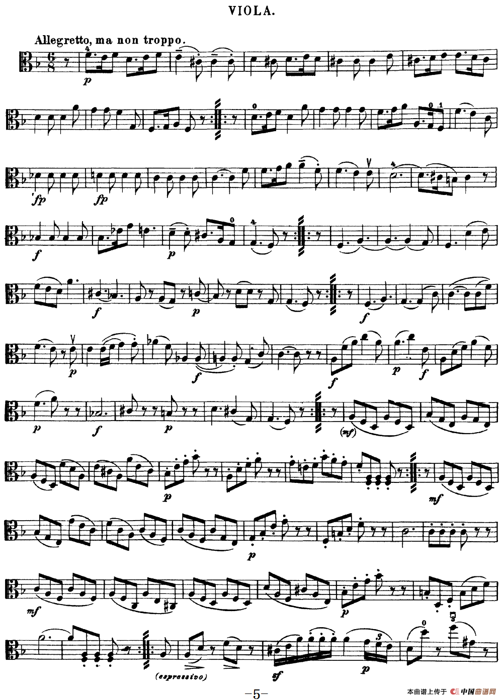 Mozart《Quartet No.15 in D Minor,K.421》（Viola分谱）(1)：Mozart《Quartet No.15 in D Minor,K.421》(Viola分谱)_04.png