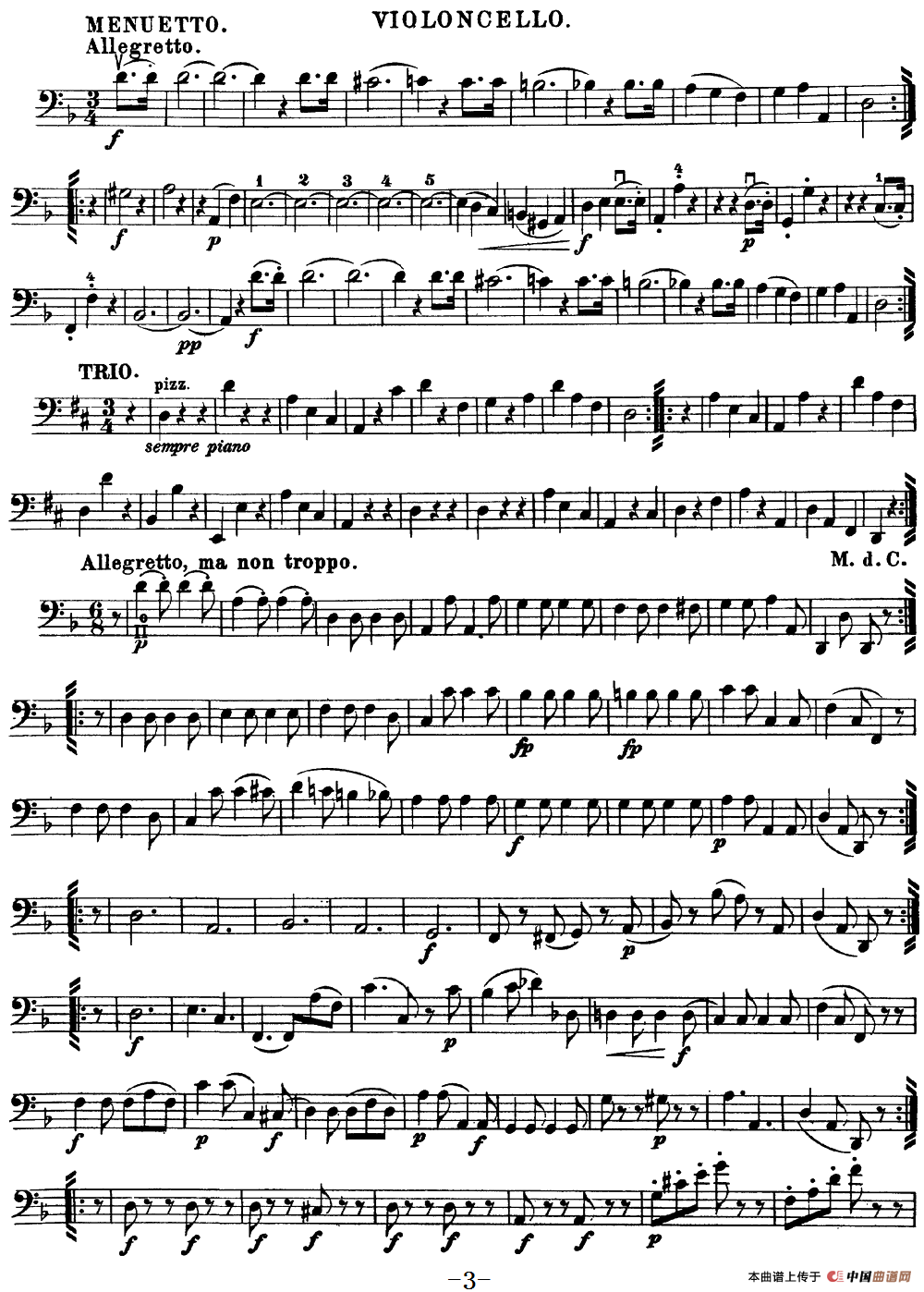 Mozart《Quartet No.15 in D Minor,K.421》（Cello分谱）(1)：Mozart《Quartet No.15 in D Minor,K.421》(Cello分谱)_02.png