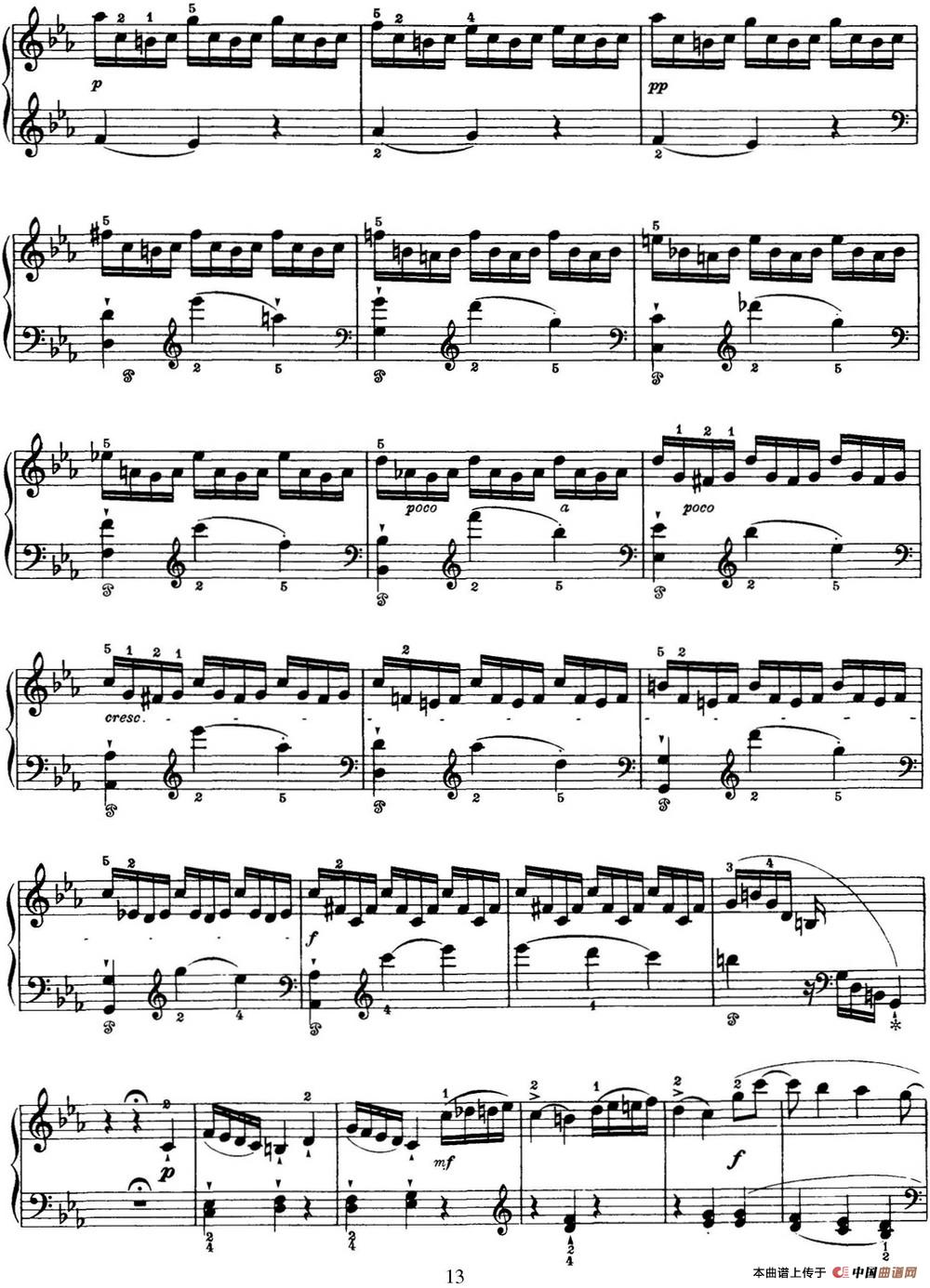 海顿 钢琴奏鸣曲 Hob XVI 20 in C minor(1)：海顿 钢琴奏鸣曲 Hob XVI 20 in C minor_页面_13.jpg