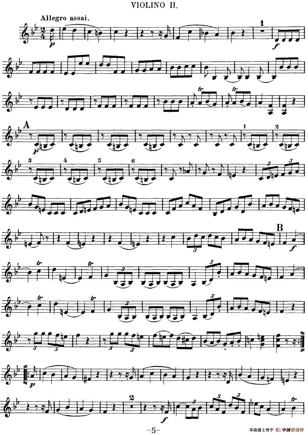 Mozart《Quartet No.12 in Bb Major,K.172》（Violin 2分谱）(1)：Mozart《Quartet No.12 in Bb Major,K.172》(Violin 2分谱)_04.png