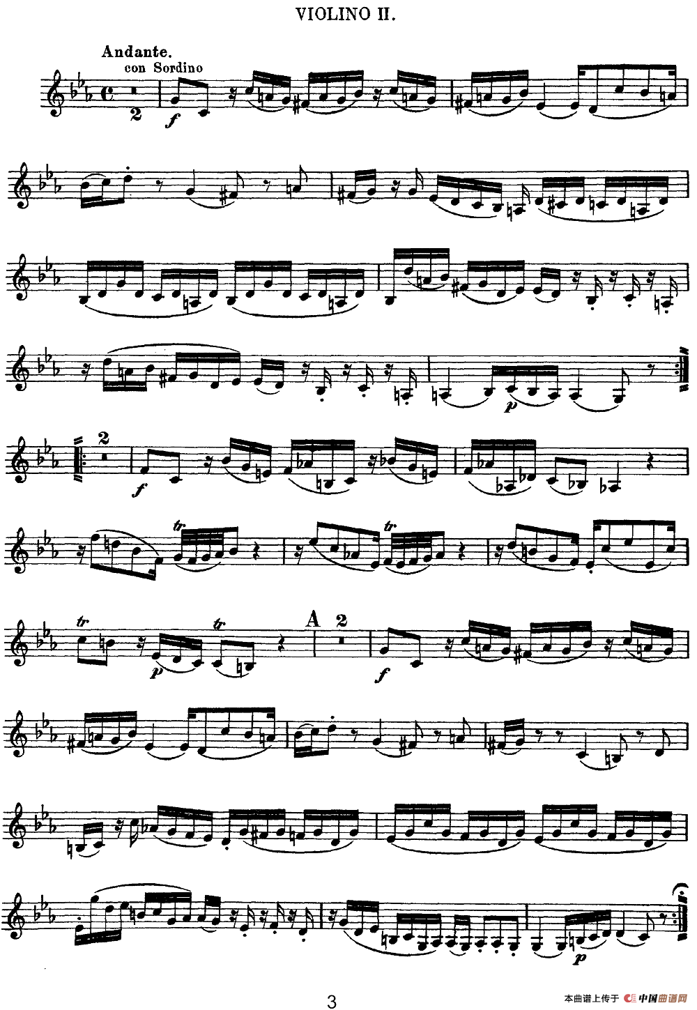 Mozart《Quartet No.11 in Eb Major,K.171》（Violin 2分谱）(1)：Mozart《Quartet No.11 in Eb Major,K.171》(Violin 2分谱)_02.png