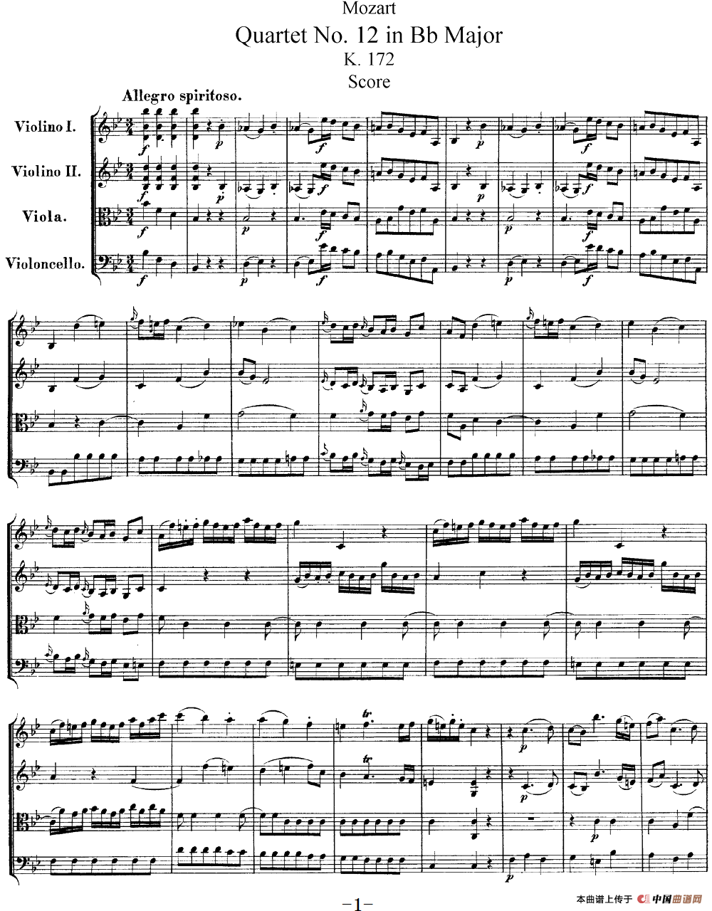 Mozart《Quartet No.12 in Bb Major,K.172》（总谱）(1)：Mozart《Quartet No.12 in Bb Major,K.172》(总谱)_00.png