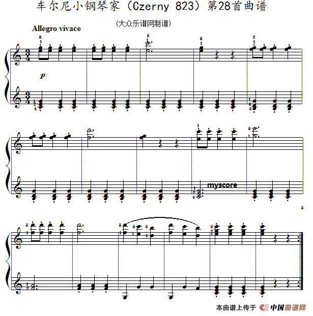 车尔尼《小钢琴家》（Czerny 823）第28首（曲谱及练习提示）(1)：11.gif