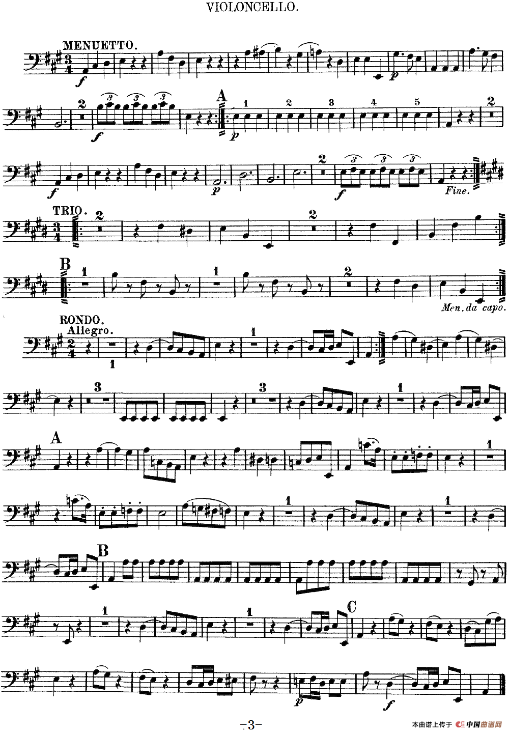 Mozart《Quartet No.9 in A Major,K.169》（Cello分谱）(1)：Mozart《Quartet No.9 in A Major,K.169》(Cello分谱)_02.png