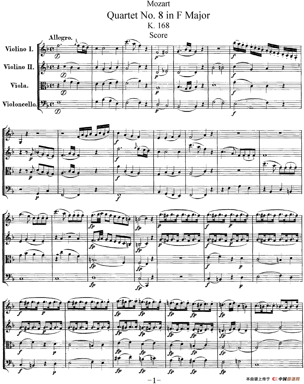Mozart《Quartet No.8 in F Major,K.168》（总谱）(1)：Mozart《Quartet No.8 in F Major,K.168》(总谱)_00.png