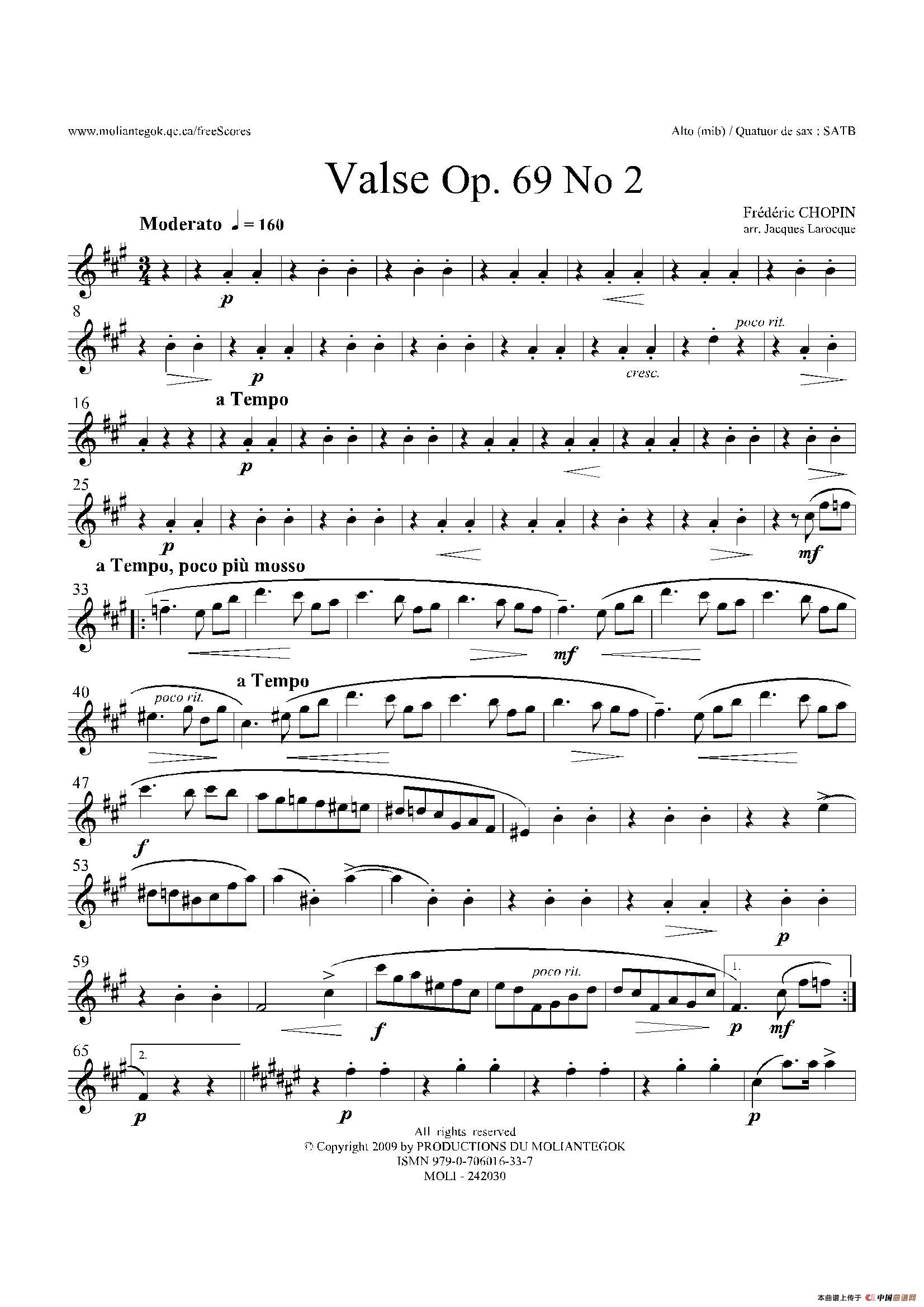 b小调圆舞曲 Op.69 No.2（四重奏中音萨克斯分谱）(1)：001.jpg