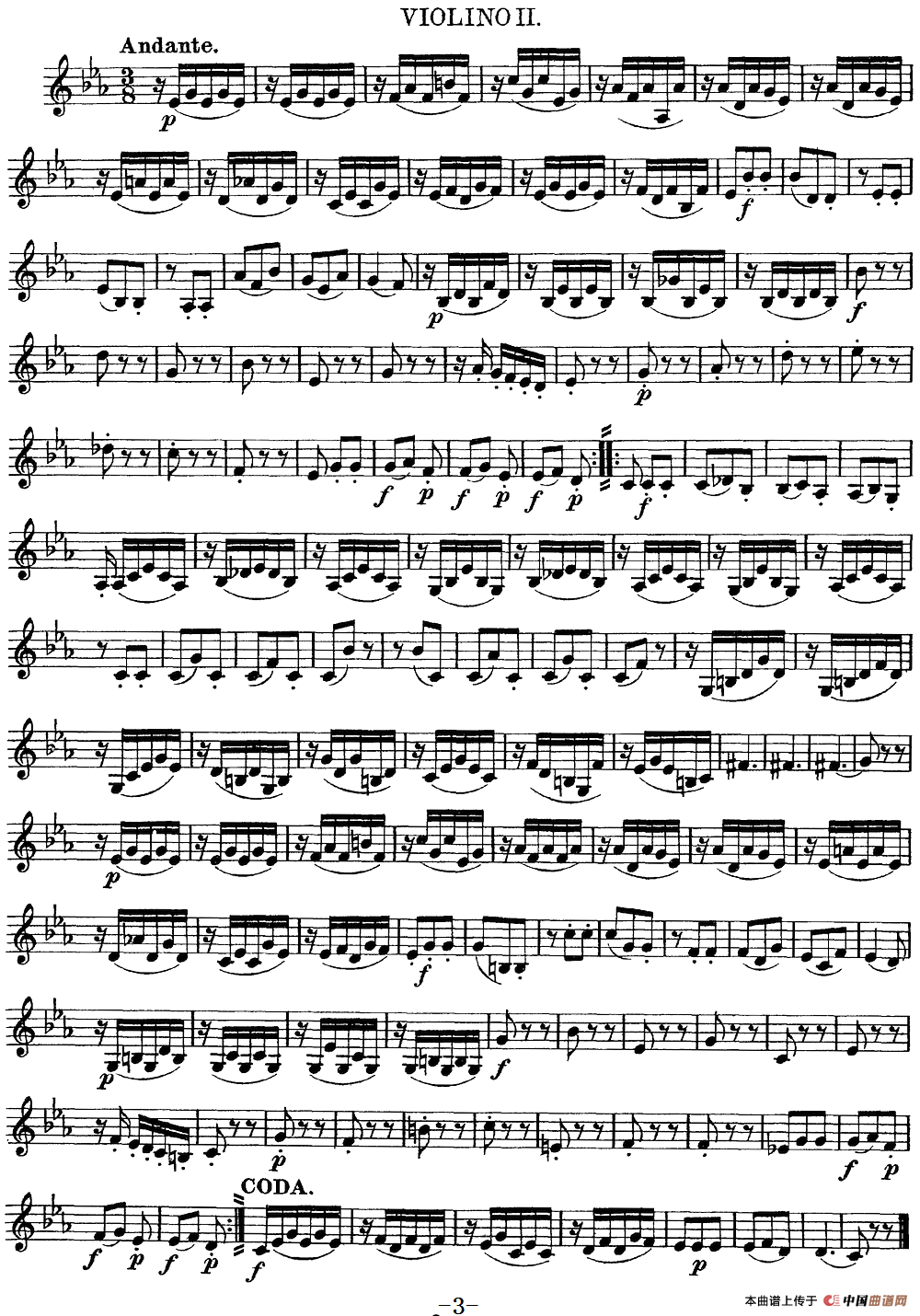 Mozart《Quartet No.4 in C Major,K.157》（Violin 2分谱）(1)：Mozart《Quartet No.4 in C Major,K.157》（Violin 2分谱）_02.png