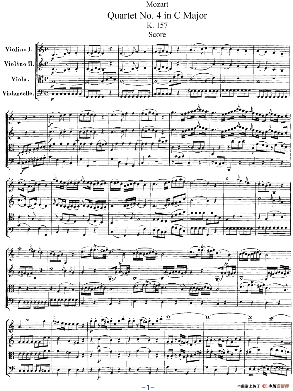 Mozart《Quartet No.4 in C Major,K.157》（总谱）(1)：Mozart《Quartet No.4 in C Major,K.157》（总谱）_00.png
