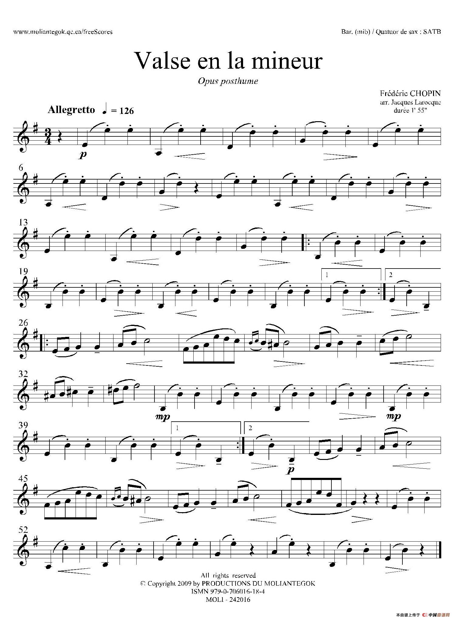 a小调圆舞曲 B.150（四重奏上低音萨克斯分谱）(1)：001 (3).jpg