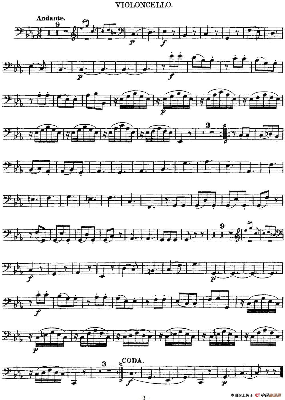 Mozart《Quartet No.4 in C Major,K.157》（Cello分谱）(1)：Mozart《Quartet No.4 in C Major,K.157》（Cello分谱）_02.png