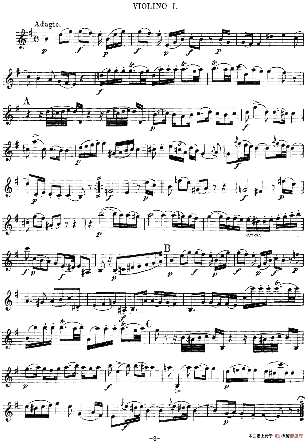 Mozart《Quartet No.3 in G Major,K.156》（Violin 1分谱）(1)：Mozart《Quartet No.3 in G Major,K.156》（Violin 1分谱）_02.png