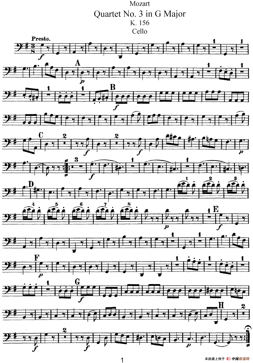Mozart《Quartet No.3 in G Major,K.156》（Cello分谱）(1)：Mozart《Quartet No.3 in G Major,K.156》（Cello分谱）_00.png