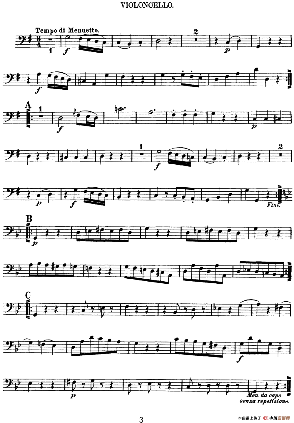 Mozart《Quartet No.3 in G Major,K.156》（Cello分谱）(1)：Mozart《Quartet No.3 in G Major,K.156》（Cello分谱）_02.png