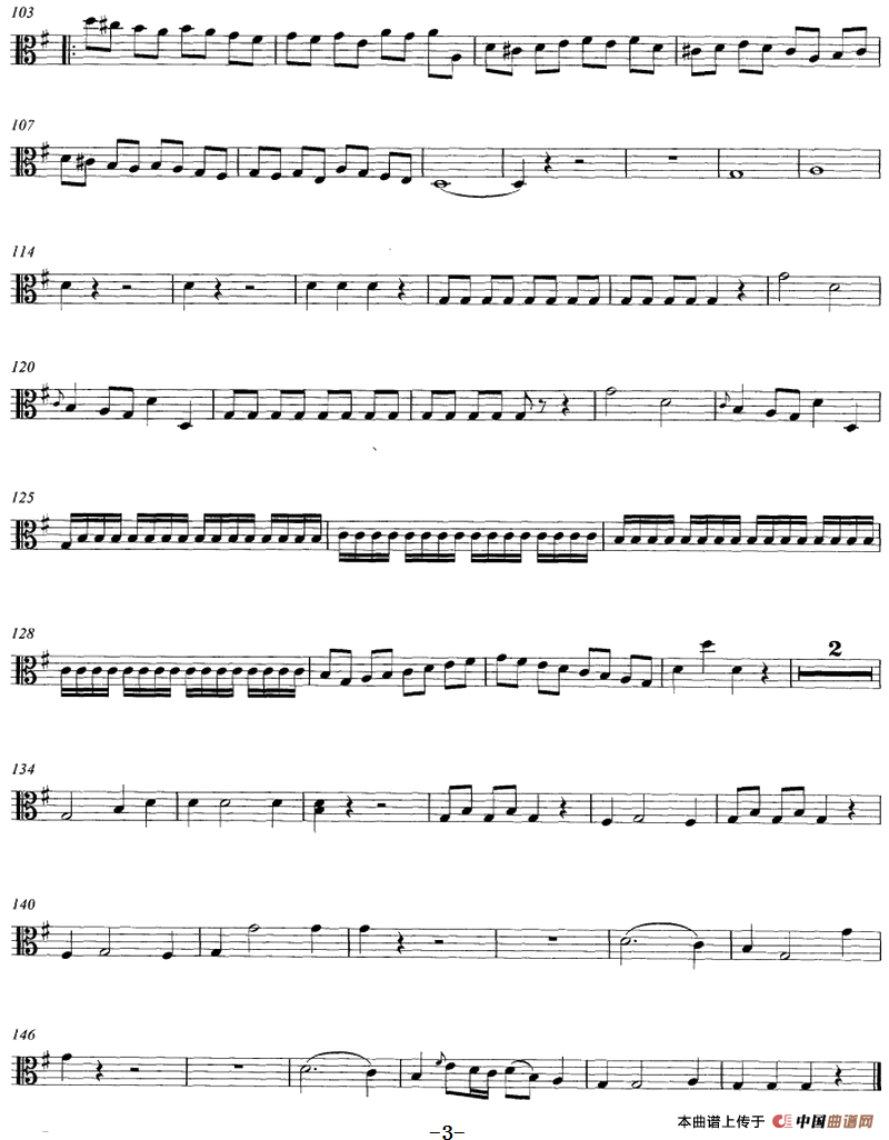 Mozart《String Quartet No.1 in G Major,K.80》（Viola分谱）(1)：Mozart《String Quartet No.1 in G Major,K.80》(Viola分谱)-器乐提琴3.png