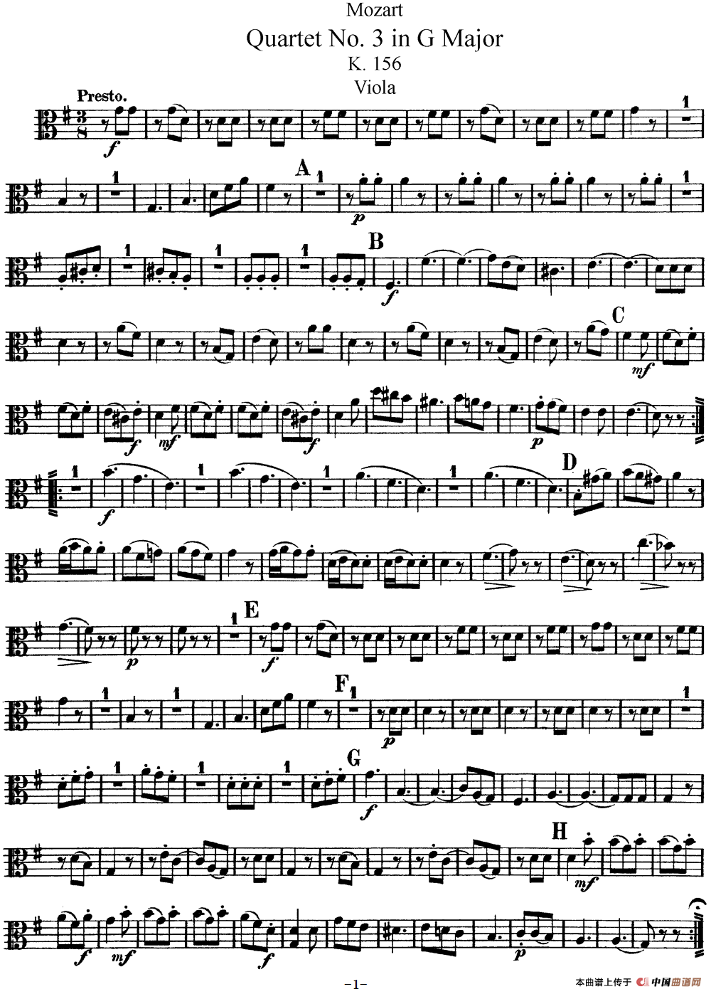 Mozart《Quartet No.3 in G Major,K.156》（Viola分谱）(1)：Mozart《Quartet No.3 in G Major,K.156》（Viola分谱）_00.png