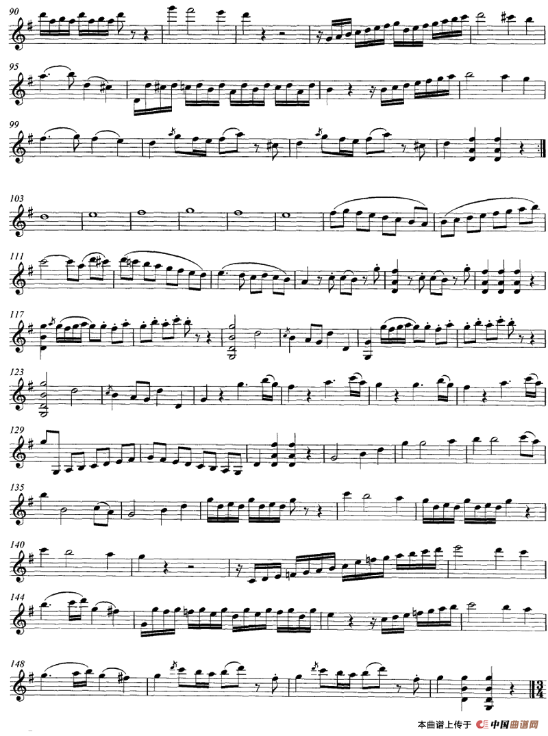 Mozart《String Quartet No.1 in G Major,K.80》（Violin Ⅰ分谱）(1)：Mozart《String Quartet No.1 in G Major,K.80》(Violin Ⅰ分谱)-器乐提琴3.png
