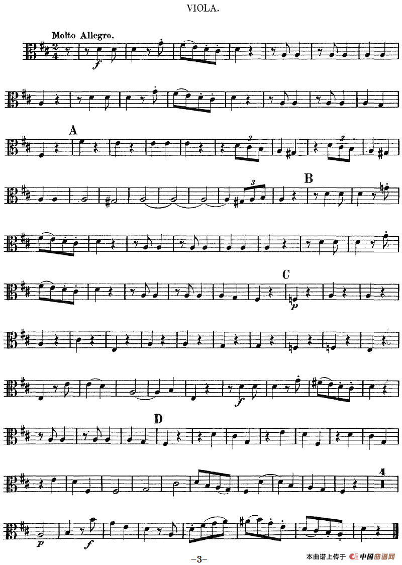 Mozart《Quartet No.2 in D Major,K.155》（Viola分谱）(1)：Mozart《Quartet No.2 in D Major,K.155》(Viola分谱)-器乐提琴_03.png