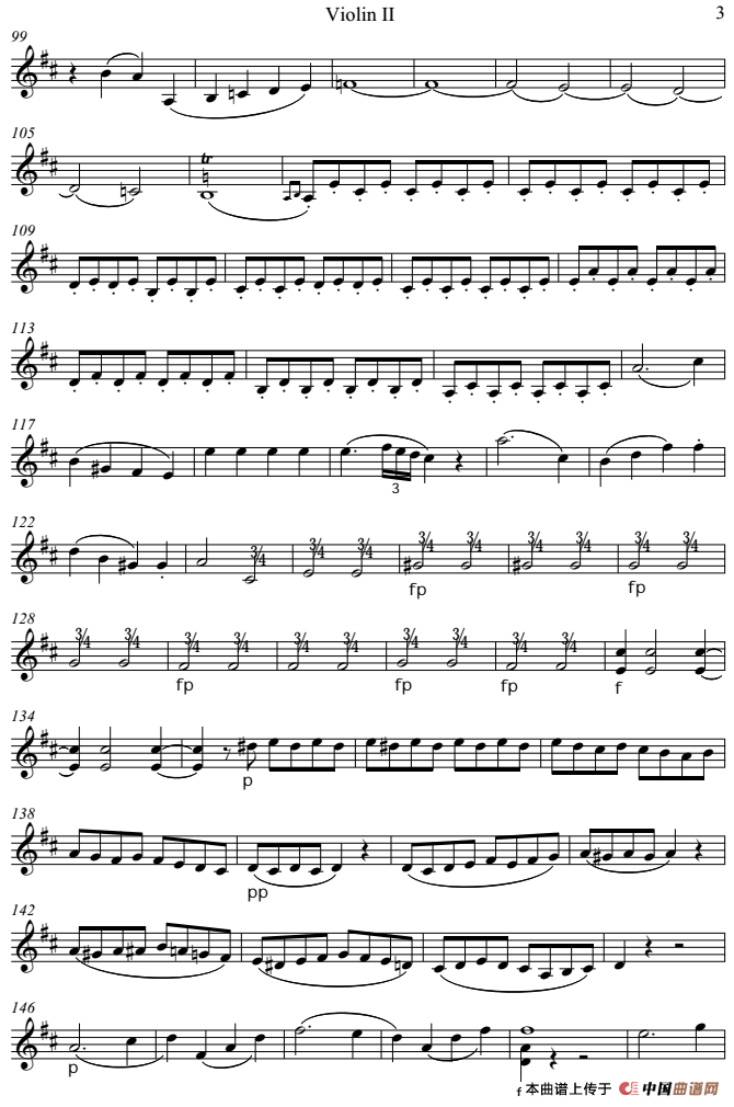 Overture from the Marriage of Figaro 费加罗的婚礼（Violin Ⅱ分谱）(1)：Overture from the Marriage of Figaro 费加罗的婚礼（Violin Ⅱ分谱）莫扎特曲-器乐提琴3.png