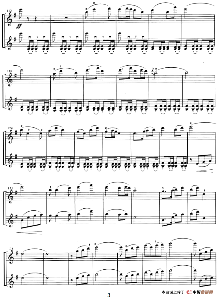 草原上的红卫兵见到了毛主席（齐奏）(1)：草原上的红卫兵见到了毛主席（齐奏）高士衡曲 后昆年改编 刘奇配伴奏-器乐提琴_03.png